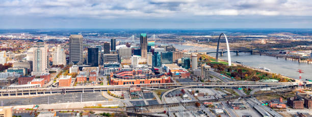 istock St. Louis Cityscape Aerial 1302865484