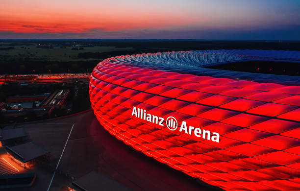 Stadium Munich Allianz Arena in Munich, Germany. October 2020 allianz arena stock pictures, royalty-free photos & images