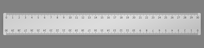 Metal Ruler End Vector Vector Metal Ruler Stock Illustration - Download Image Now - At The ...