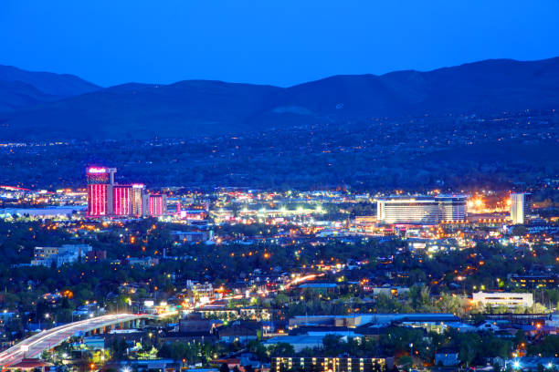 Free Stock Photo of reno strip illuminated sign Download Free Images