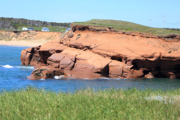 istock Sandstone formations on Magdalen Islands, Quebec 1302875794
