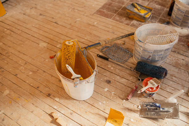 istock Picture of work tools and utensil for painting 1302875890