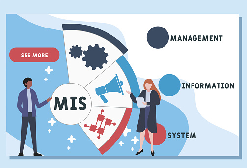 Mis Temlate Examples Vector Website Design Template Mis Management Information System Stock ...