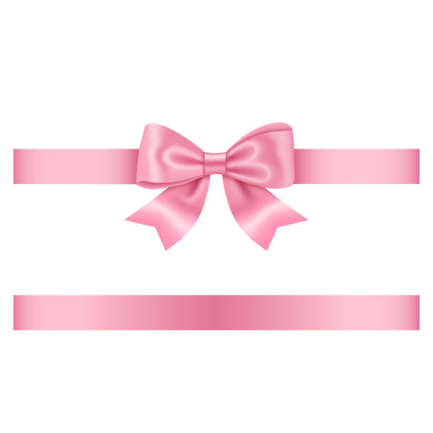 Pink Bow And Ribbon Stock Illustration - Download Image Now - Breast Cancer  Awareness Ribbon, Tied Bow, Gift - iStock