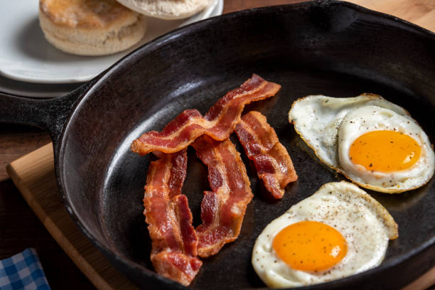 Bacon and Egg Breakfast stock photo