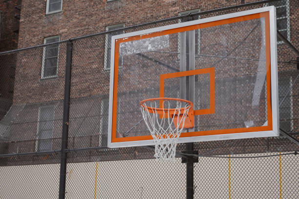 istock Basketball hoop ring basket board goal competition success 1302910133