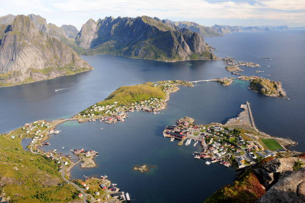 istock View from Reinebringen, Lofoten Islands, Norway 1302913770