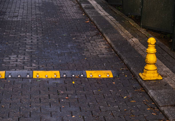 istock Speed bump on the street 1302921194
