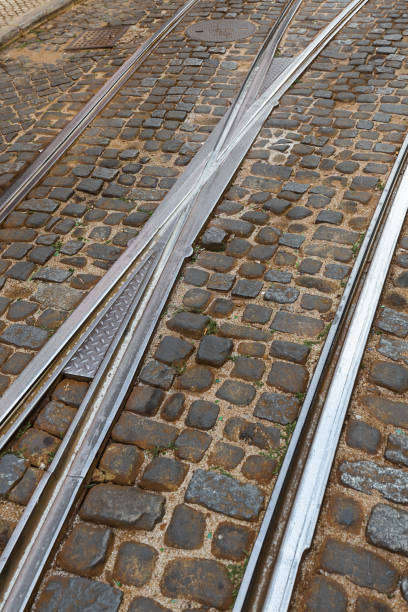 istock Tram rails - Lisbon Portugal 1302931342