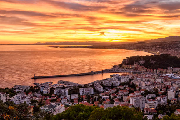 istock Sunset over the city 1302932536