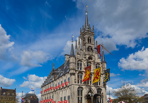 City hall in Gouda - Netherlands - architecture background