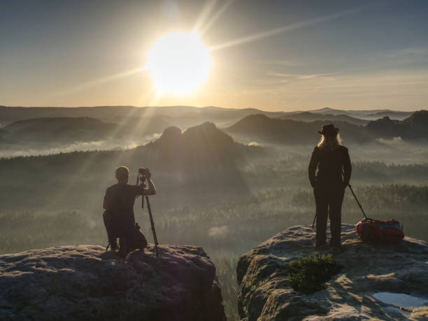 istock Two Photographers Discuss And Share My Experiences. Artists Make Amazing Photos 1302935267