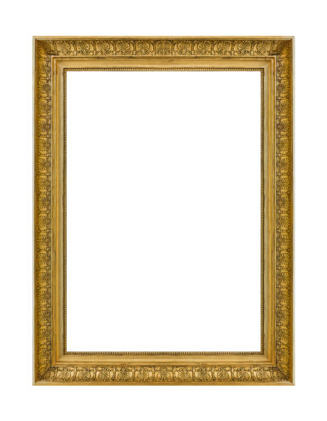 istock Old wooden picture frame 1302936123
