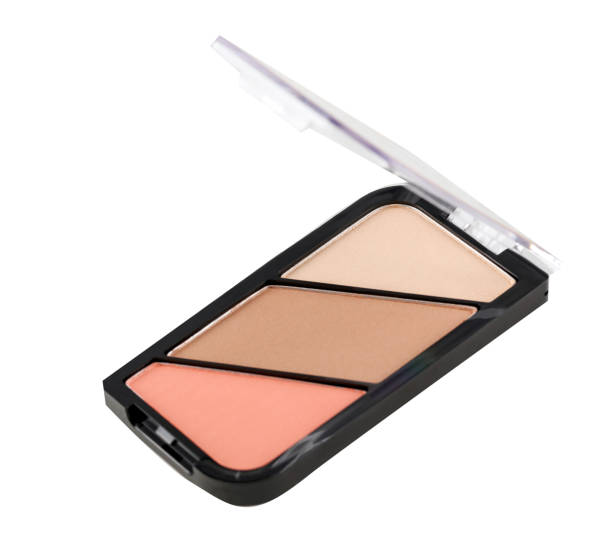 istock Three shades of blusher in square plastic container with lid 1302936835