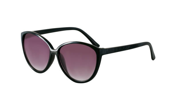 istock Sunglasses with black frame and purple glass, three quarter front view 1302936849