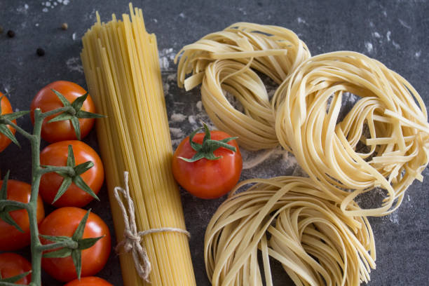 istock Pasta for dinner. Food preparation photo. 1302947930