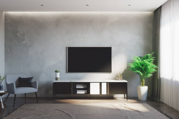 istock Moody Living Room Interior 1302948164
