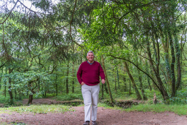istock Senior Caucasian man in woodland 1302951604