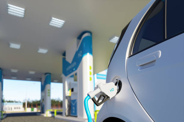 Hydrogen Refueling The Car On The Filling Station For Eco Friendly Transport. Hydrogen Refueling The Car On The Filling Station For Eco Friendly Transport. hydrogen stock pictures, royalty-free photos & images