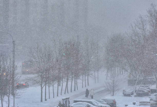 istock Snow charge in St. Petersburg. 1302957050
