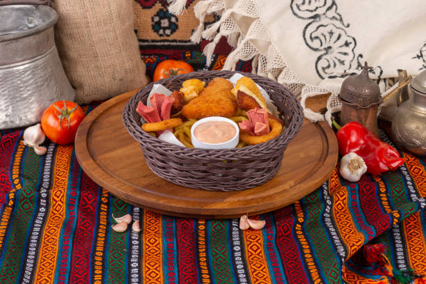 istock Ready-to-serve meals cooked on a white plate 1302965266