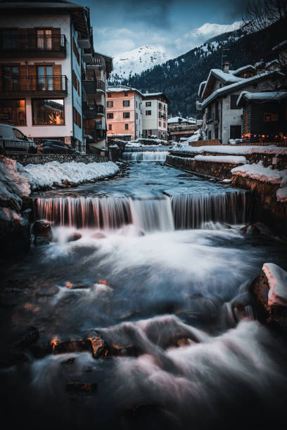 istock view on the river of ponte di legno 1302965357