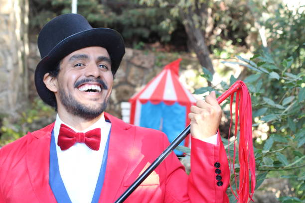 istock Circus tamer with vintage look 1302966713