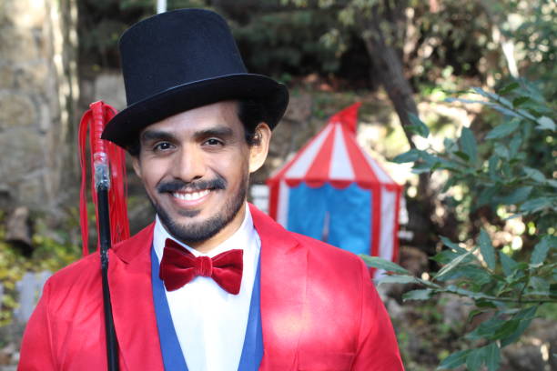 istock Circus tamer with vintage look 1302966739