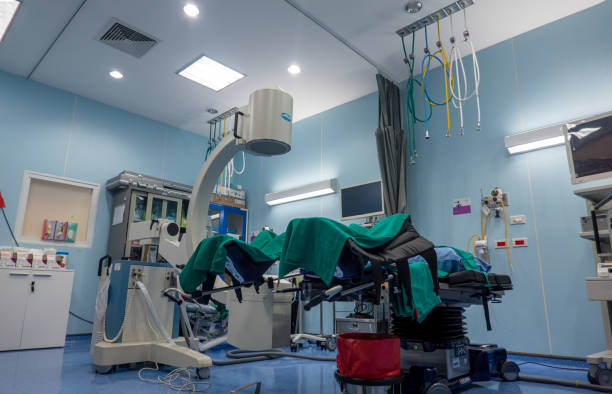 istock Interior Of Hospital With Machinery 1302977928