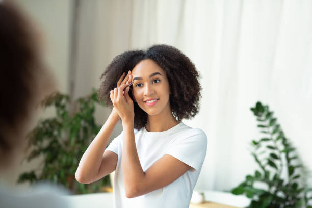 istock Beauty day, alone at home during covid-19 lockdown 1302978110
