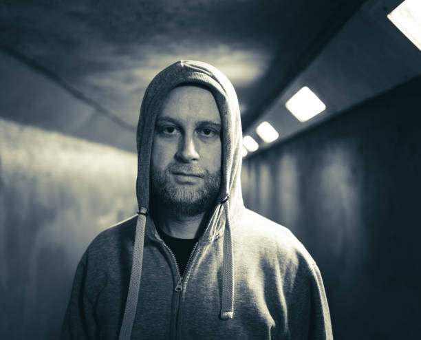 istock Homeless depressed man in underpass 1302978139