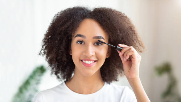 istock Quick natural daily makeup and cosmetics at home concept 1302978986