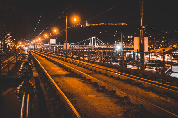 The main railway along the river