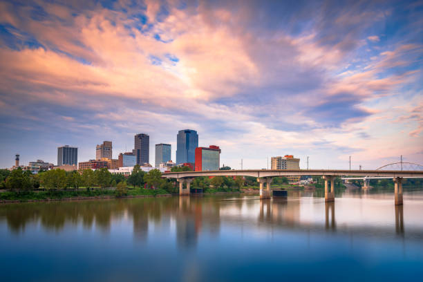 istock Little Rock, Arkansas, USA skyline on the River 1302997449