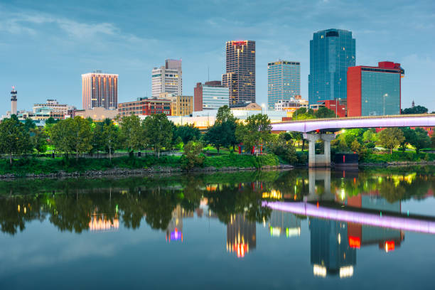 istock Little Rock, Arkansas, USA skyline on the River 1302997487