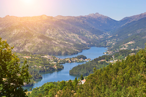 Peneda Geres National Park panoramic view. Portugal