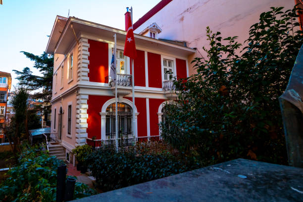 Istanbul Turkey - 1.4.2021: Baris Manco House in Moda Kadikoy.