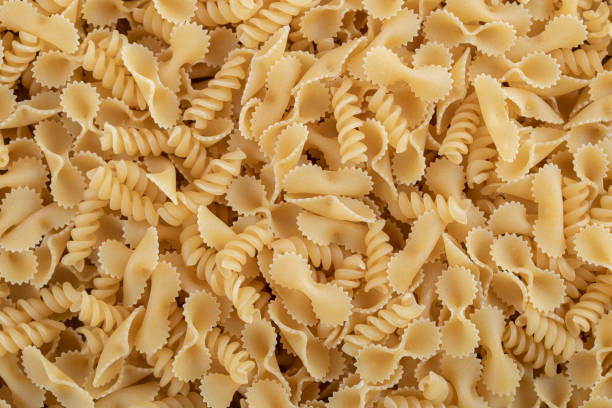 istock Close up view of bunch of various pasta 1303008413