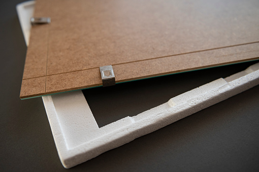 Polystyrene or styrofoam padding for product packaging