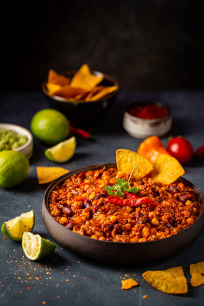 istock Mexican chili with meat 1303021467