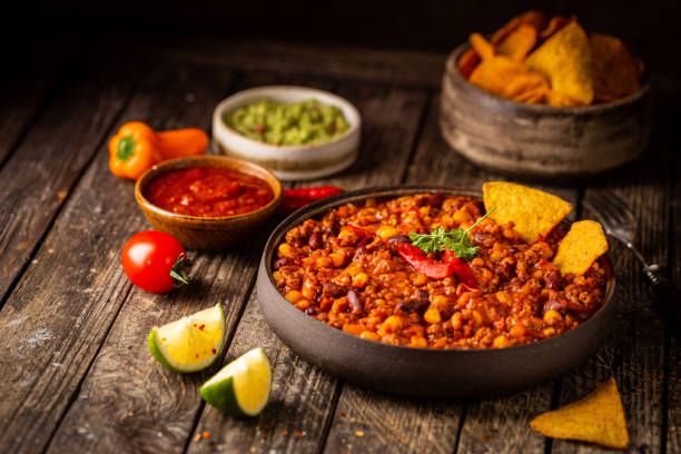 istock Mexican chili with meat 1303021478
