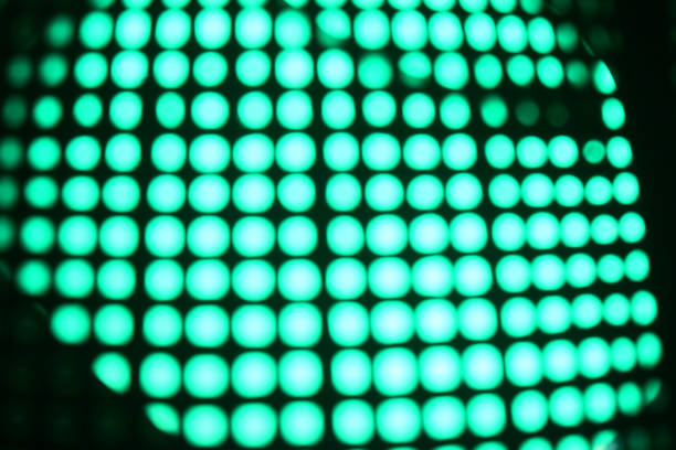 istock Green illuminated glowing lights unique photo 1303022526
