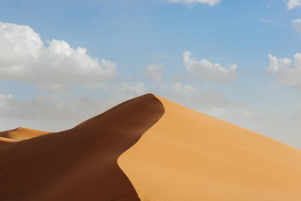 サハラ砂漠の砂丘 - desert landscape morocco sand dune ストックフォトと画像