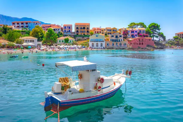 Photo of Picturesque Assos village in Kefalonia island, Greece