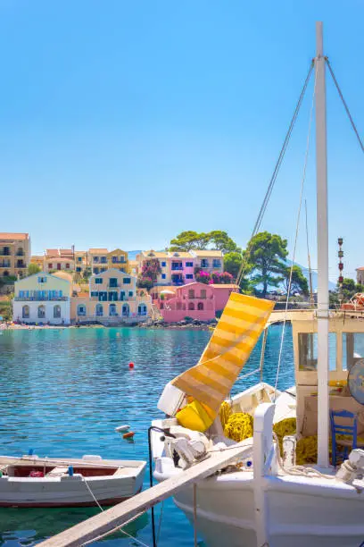 Photo of Picturesque Assos village in Kefalonia island, Greece