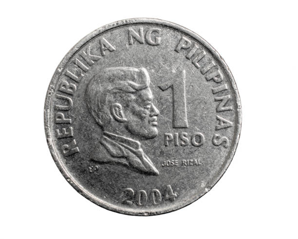 istock Philippines one piso coin on white isolated background 1303051740