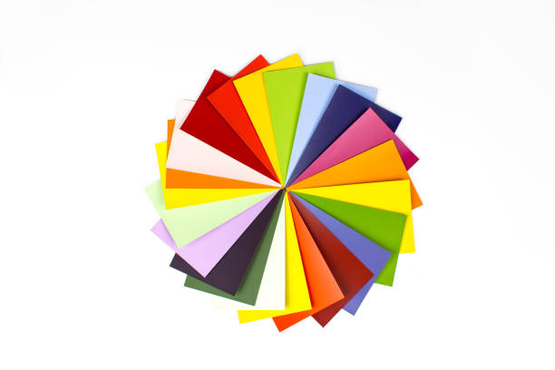 istock Color guide for selection on white background. RGB. CMYK. Sample Colors Catalog. 1303054777