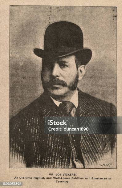 Joe Vickers Victorian Pugilist Boxer And Publican And Sportsman Of Coventry Stock Photo - Download Image Now