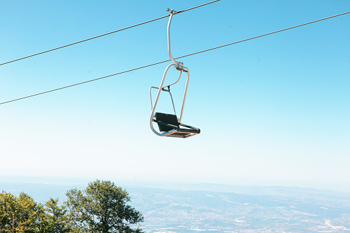 Cable car in mountain