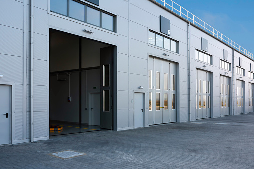 Large distribution warehouse building